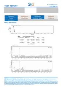 GHK-Cu 50 mg third-party laboratory report, first page, low-resolution preview